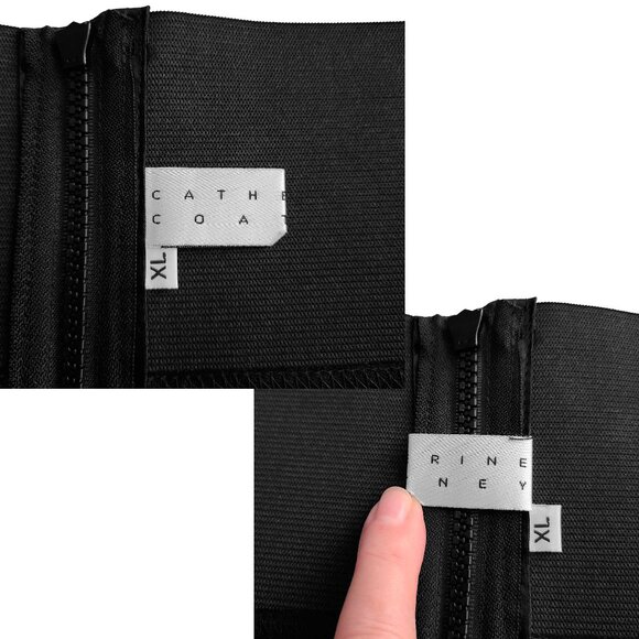 CATHERINE COATNEY ~ Black Mesh Hi-Waist Maxi Skirt ~ XL ~ RARE ~ EUC - Picture 6 of 14